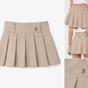 Signature Pleated Mini Skirt